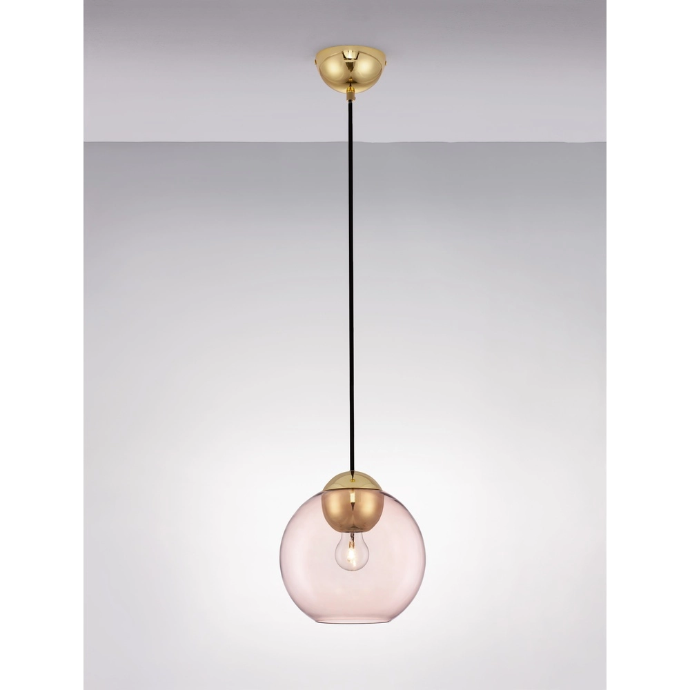 Design hanglamp Midori roze glas