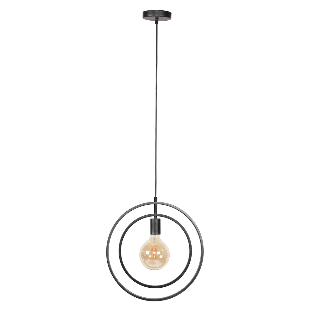 Moderne hanglamp Ø 40cm Turn charcoal Lyora 8716803513129