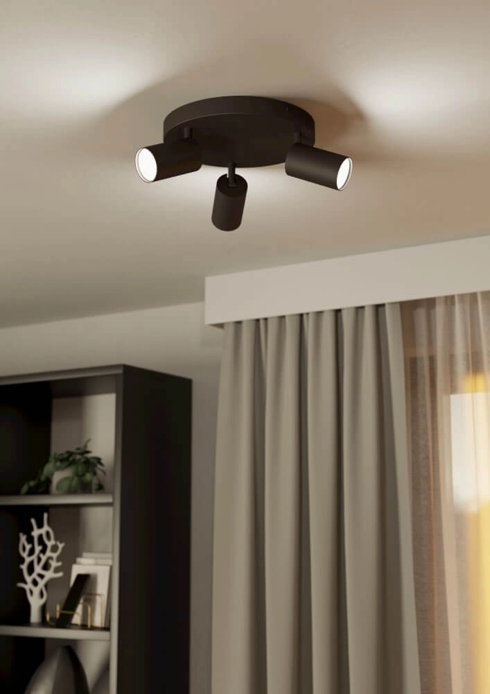 Plafondlamp Zigbee Telimbela-Z Ø 25cm zwart Eglo 9008606239948