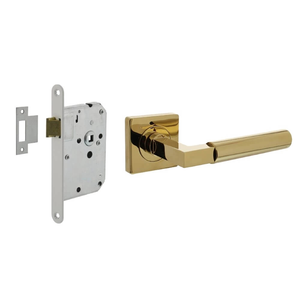 Compleet deurklinkset Bau-Stil messing