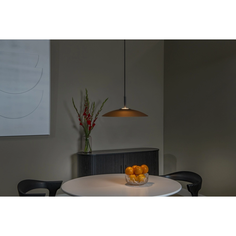 Strakke hanglamp Menga Ø 40cm amber glas Premium by Lucide 5411212251190