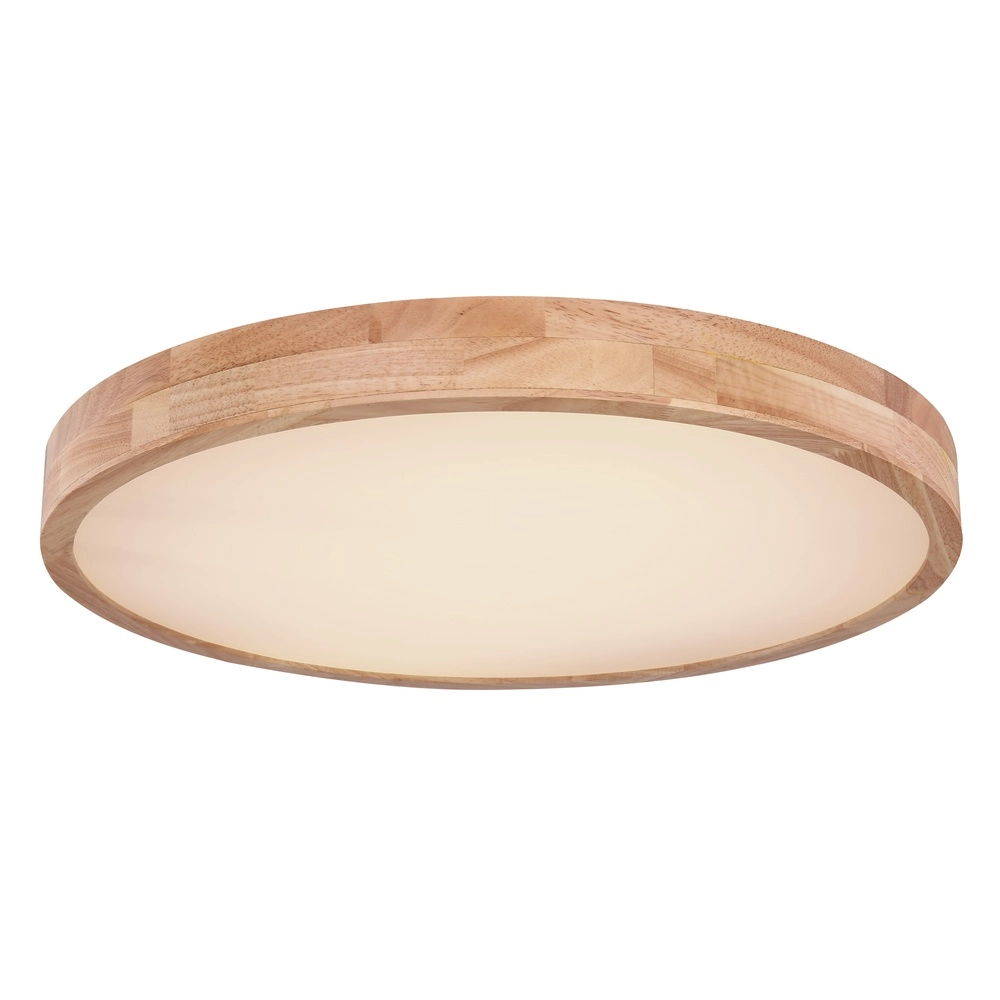 Houten plafonniere Rainer scandinavisch Ø 60cm