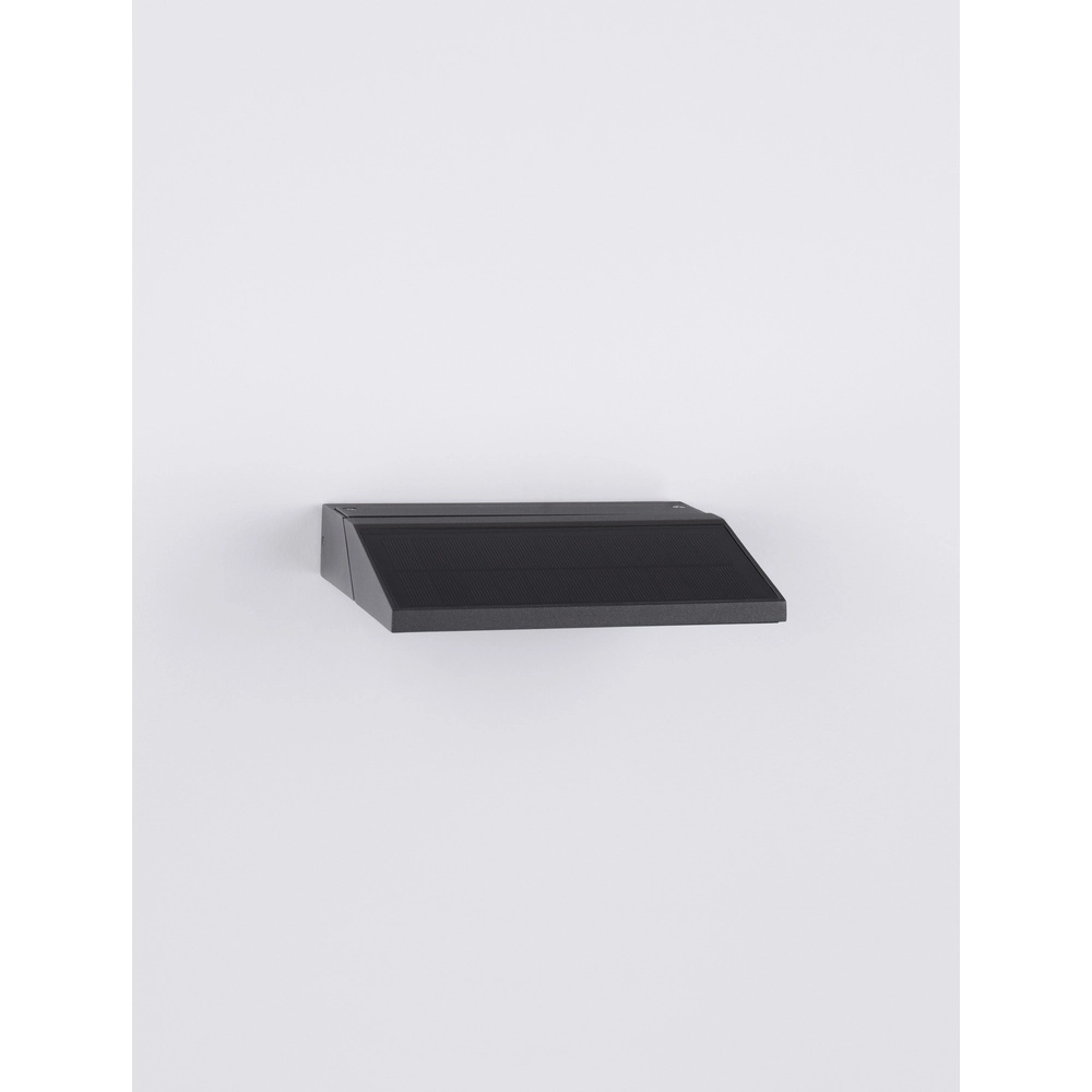 Solar wandlamp Prim antraciet Lyora 5212017432667