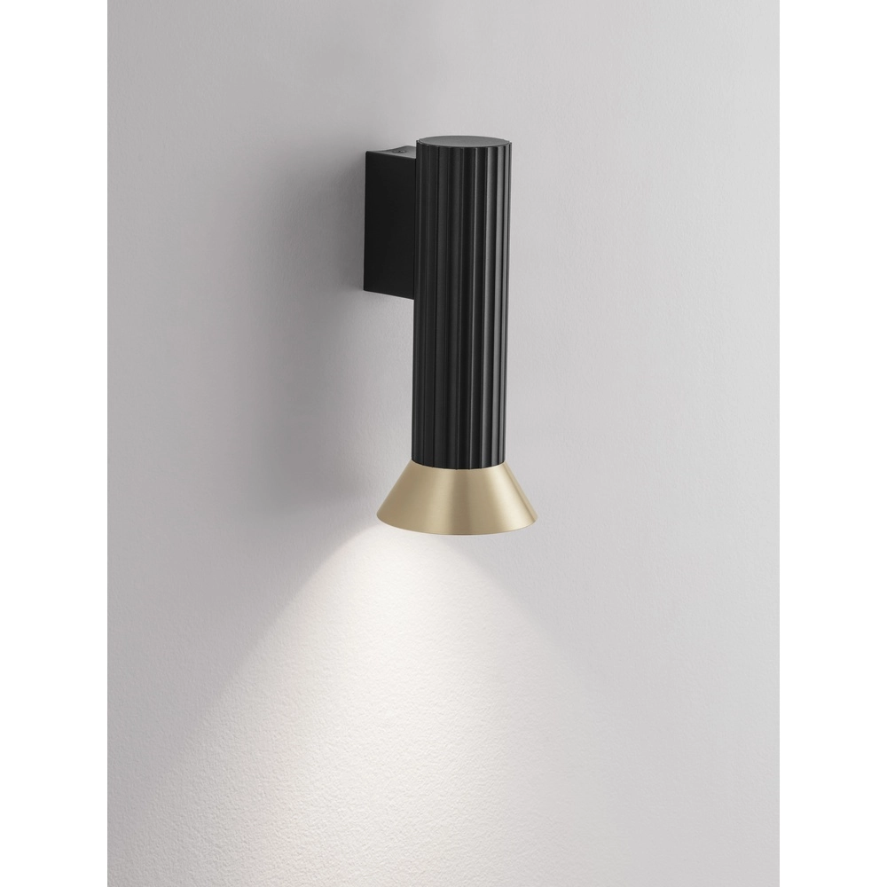 Wandspot Luvia zwart met goud Lyora 5212017475558