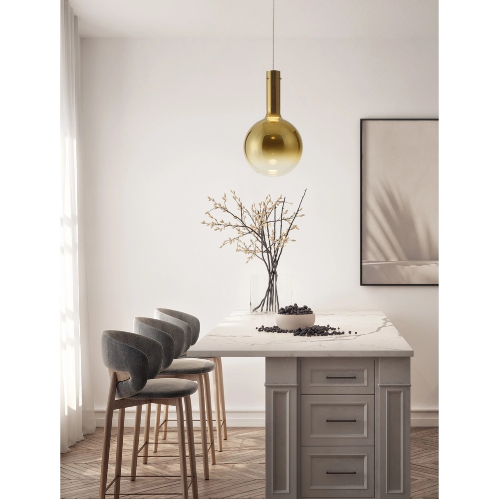 Pendant lamp Nostos champagne glass Lyora 5212017449023