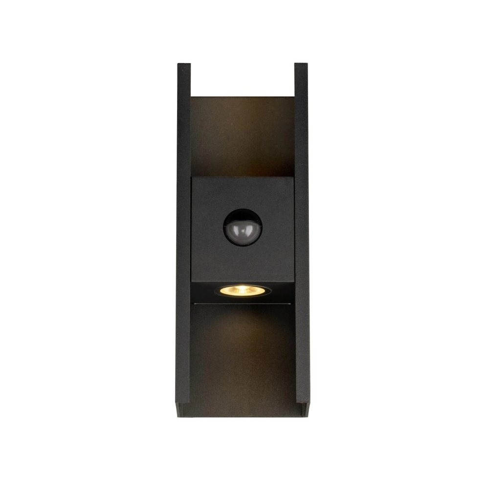 Wandspot Flatt zwart met sensor SLV 4024163306461