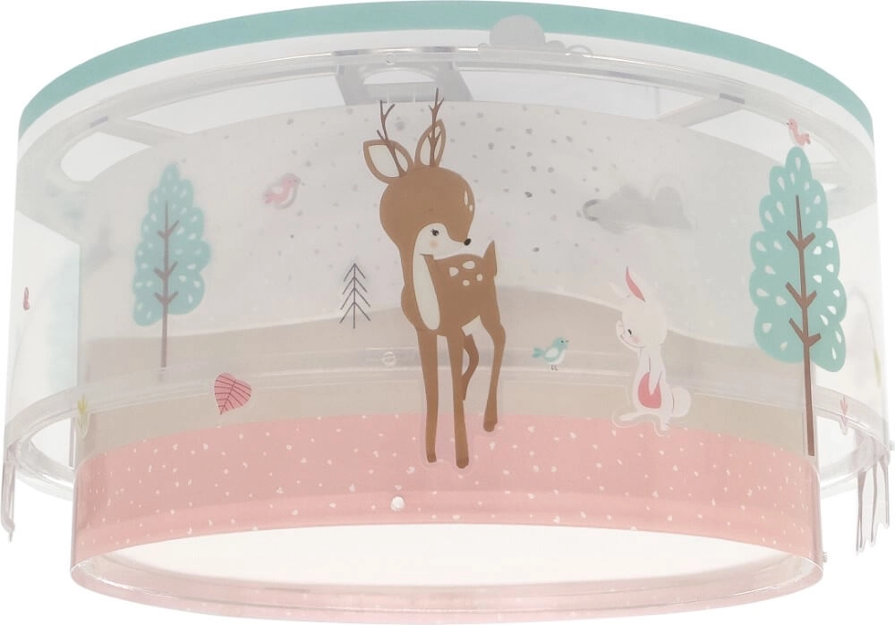 Kinderkamer plafondlamp Loving Deer roze Dalber 8420406612768