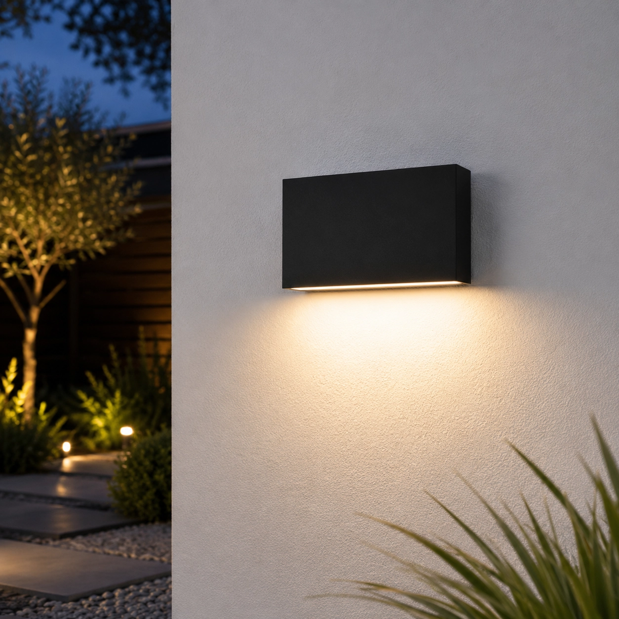 Strakke wandlamp Box zwart Artdelight 8719831736966