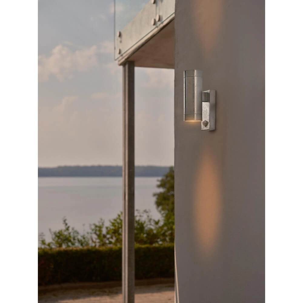 Up & downlighter Tin zink met sensor Nordlux 5704924023316