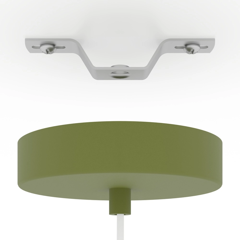 Design hanglamp Berardelli wit met groen Ø 23cm Eglo 9008606404919