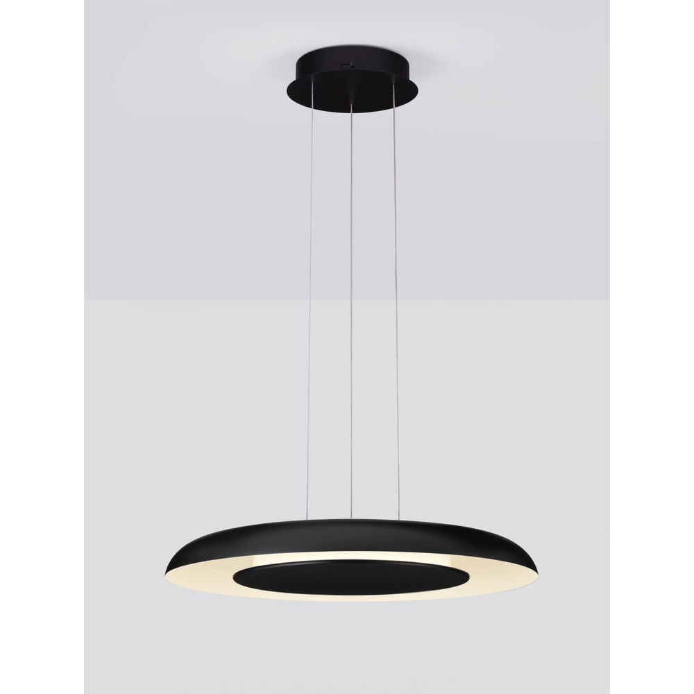 Moderne hanglamp Epos Ø 60cm zwart met wit