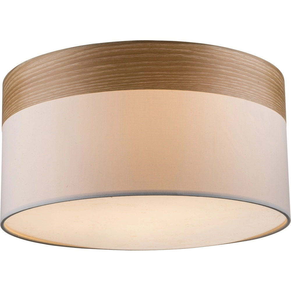 Plafondlamp Chipsy met houtlook Ø 40cm