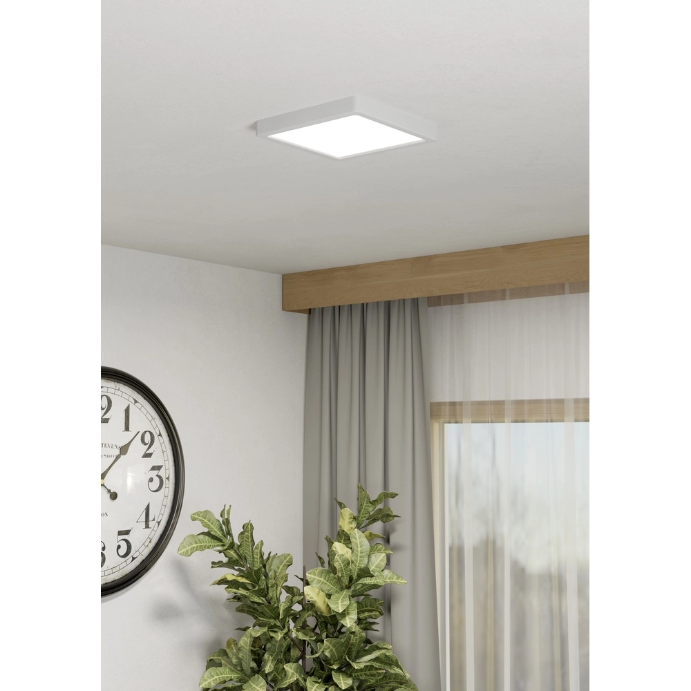 Led plafonnière Fueva 6 vierkant - wit - 22x22cm Eglo 9008606330195