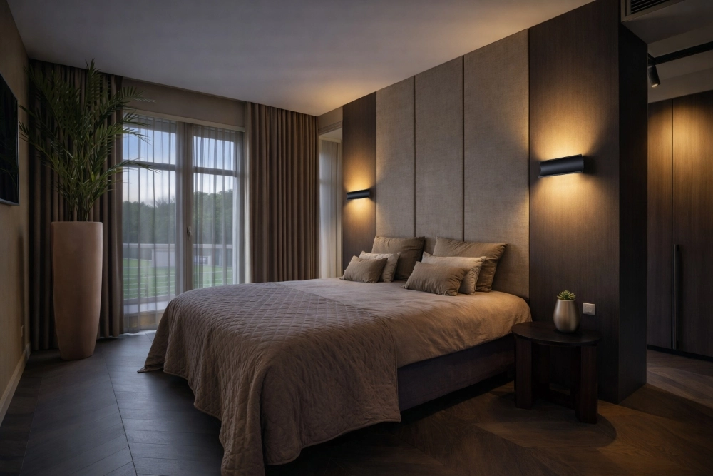 Indirecte wandlamp Malibu Up-down - zwart Artdelight 8720701104129