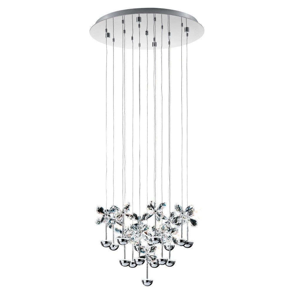Design hanglamp Pianopoli 15-lichts 50cm grijs Design hanglamp Pianopoli 15-lichts 50cm grijs