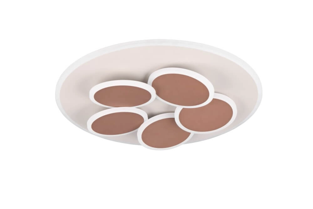 Moderne plafondlamp Mandala roodkoper Ø 48cm Trio 4017807614084