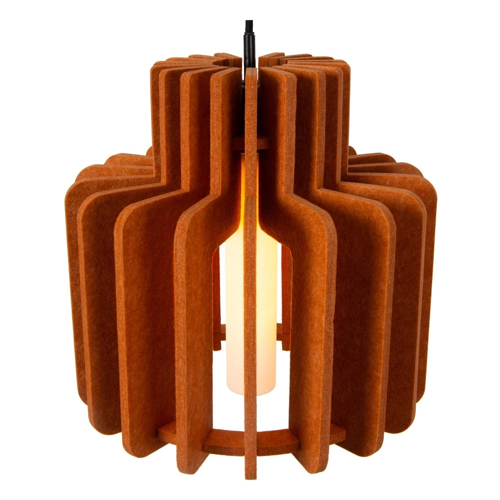 Design hanglamp Rollo 40cm terracotta Lucide 5411212452856