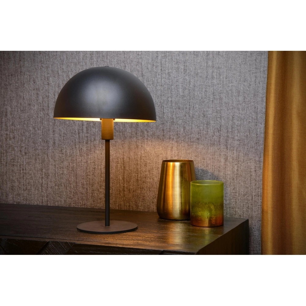 Design tafellamp Siemon zwart Lucide 5411212451521