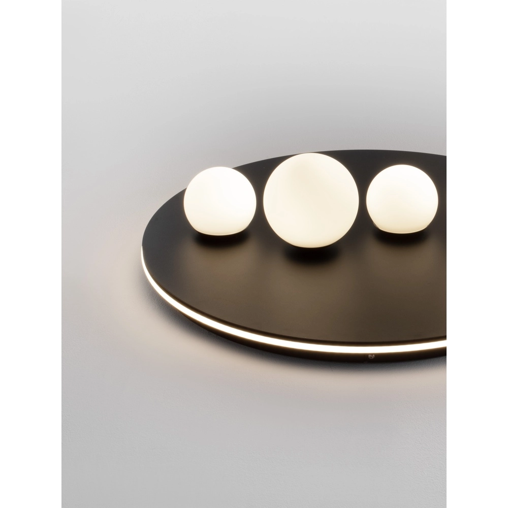 Design plafondlamp Velna zwart Ø 62,2cm Lyora 5212017440242