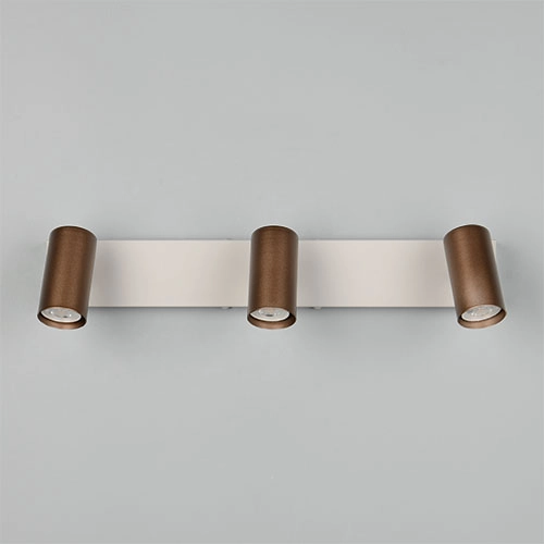 Opbouwspot Taryn 3-lichts mokka bruin Trio 4017807685619