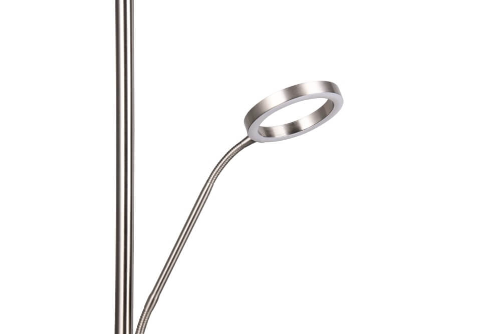 Design leeslamp Willis RVS - 180cm Trio 4017807618129