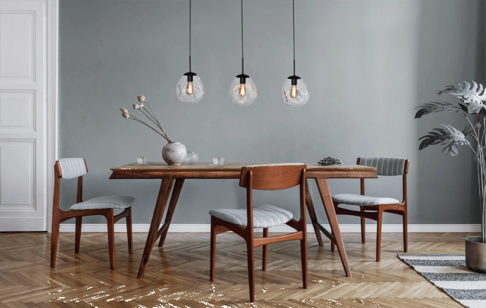 Glazen hanglamp Lava 3x helder glas Ø 24cm Masterlight 8718121286068