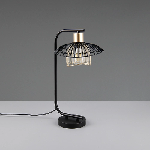 Tafellamp Lauris zwart Trio 4017807678123