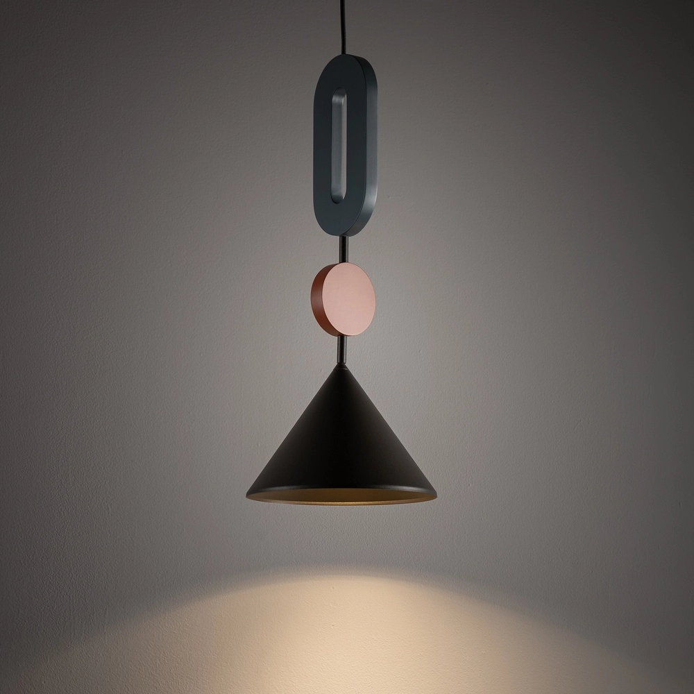 Unieke hanglamp Drops Color umbra blauw Ø 20,5cm Lyora 5903139120982