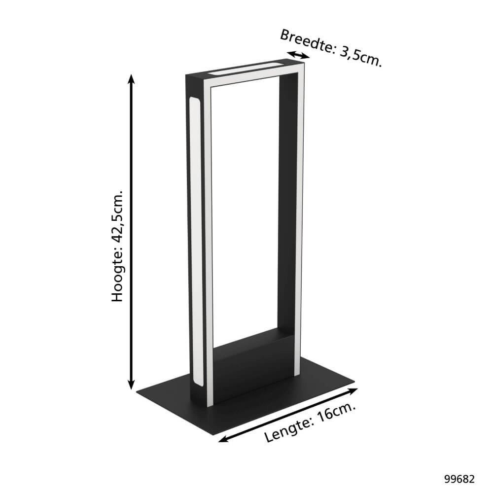 Tafellamp design Salvilanas-Z zwart Eglo 9002759996826