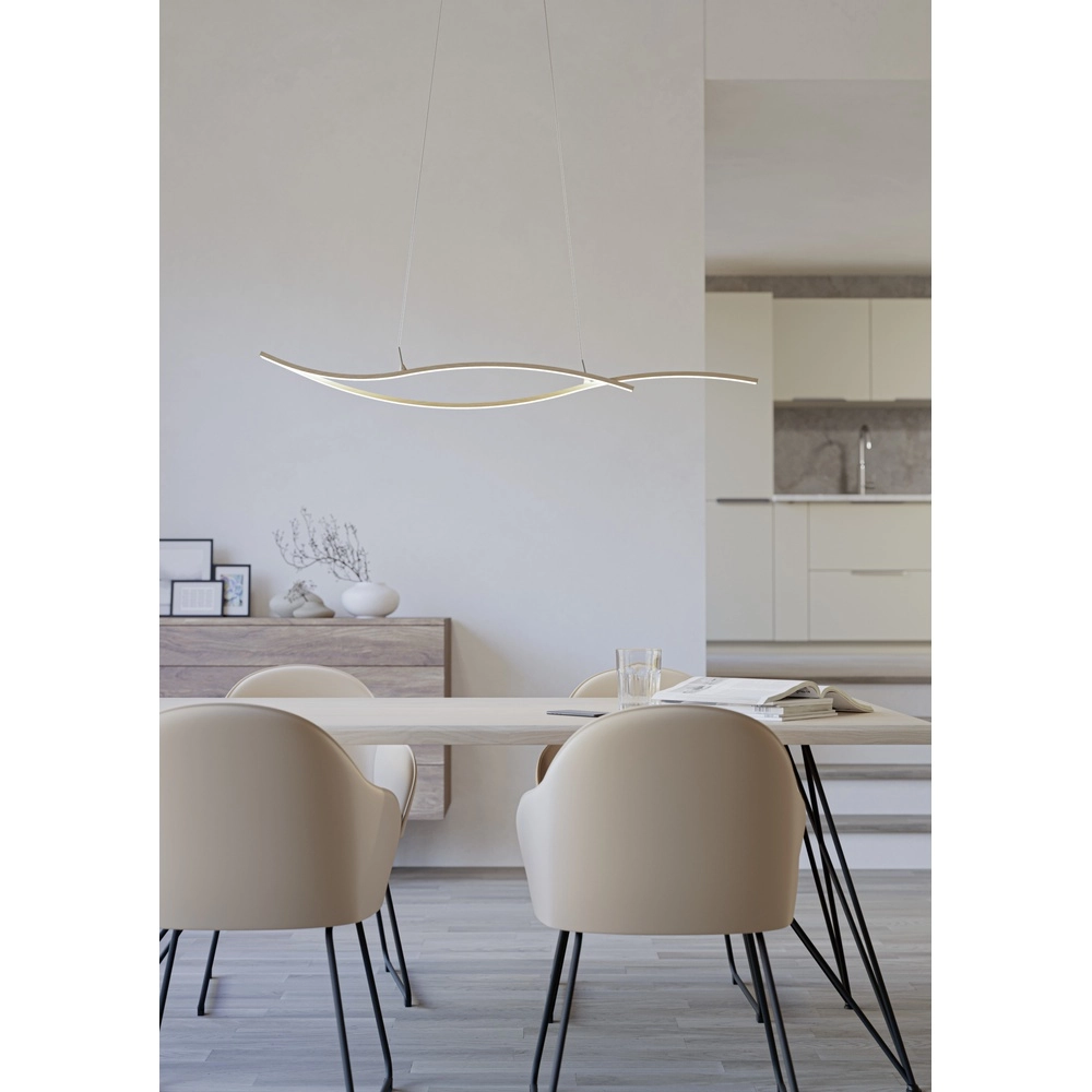 Led hanglamp Grisolia 115cm - houtlook Eglo 9008606316182