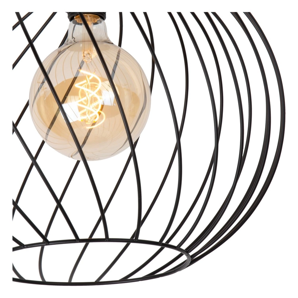 Plafondlamp Danza zwart Ø 40cm Lucide 5411212211491