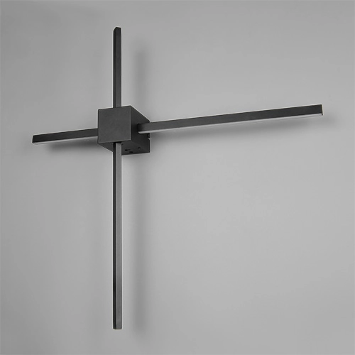 Moderne wandlamp Cassino zwart 67,5cm Trio 4017807683202