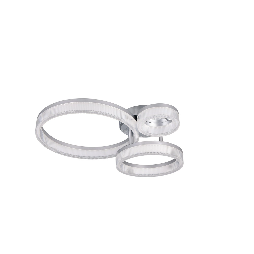 Moderne plafondlamp Mova M chroom Trio 4017807682199