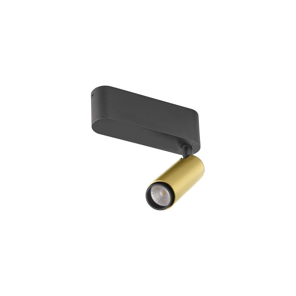 Opbouwspot Grip! S goud met zwart 2700K SLV 4024163304948