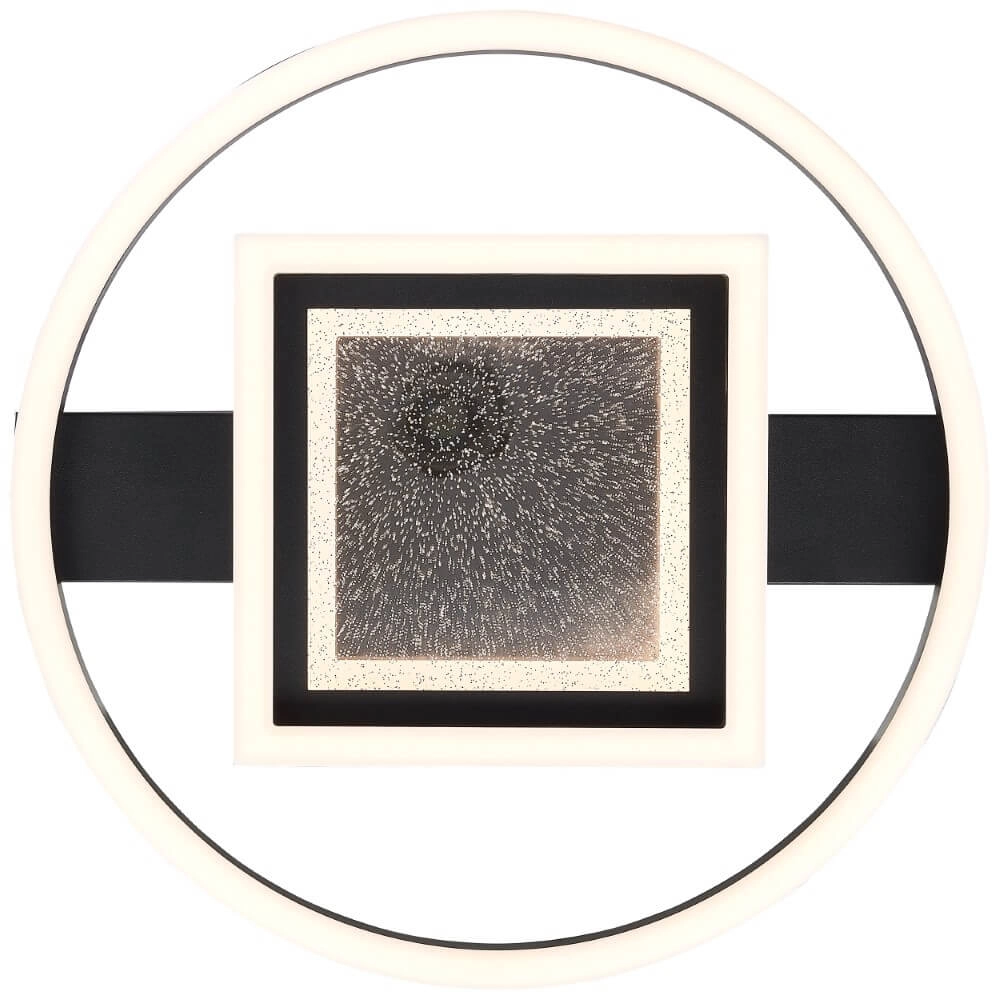 Plafondlamp Queens rond met vierkant Brilliant 4004353428340