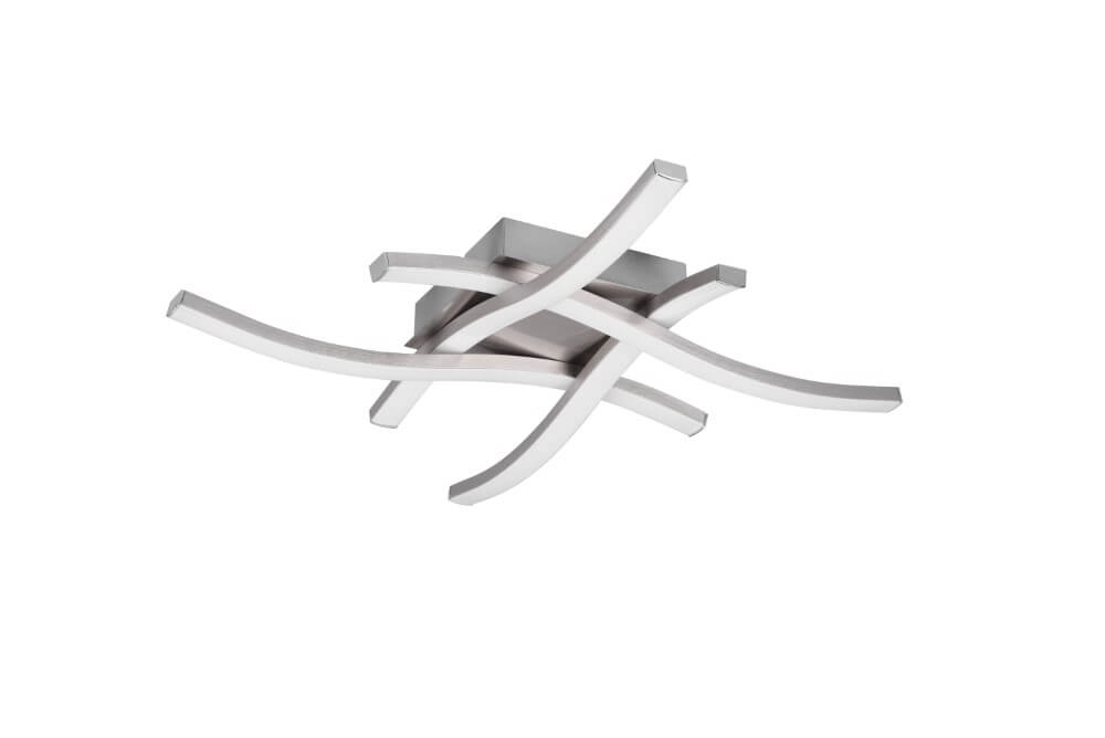 Led plafonnière Route RVS 4000K Trio 4017807521771