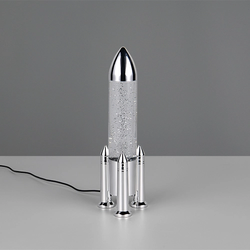 Tafellamp Apollo raket titanium grijs Trio 4017807681208