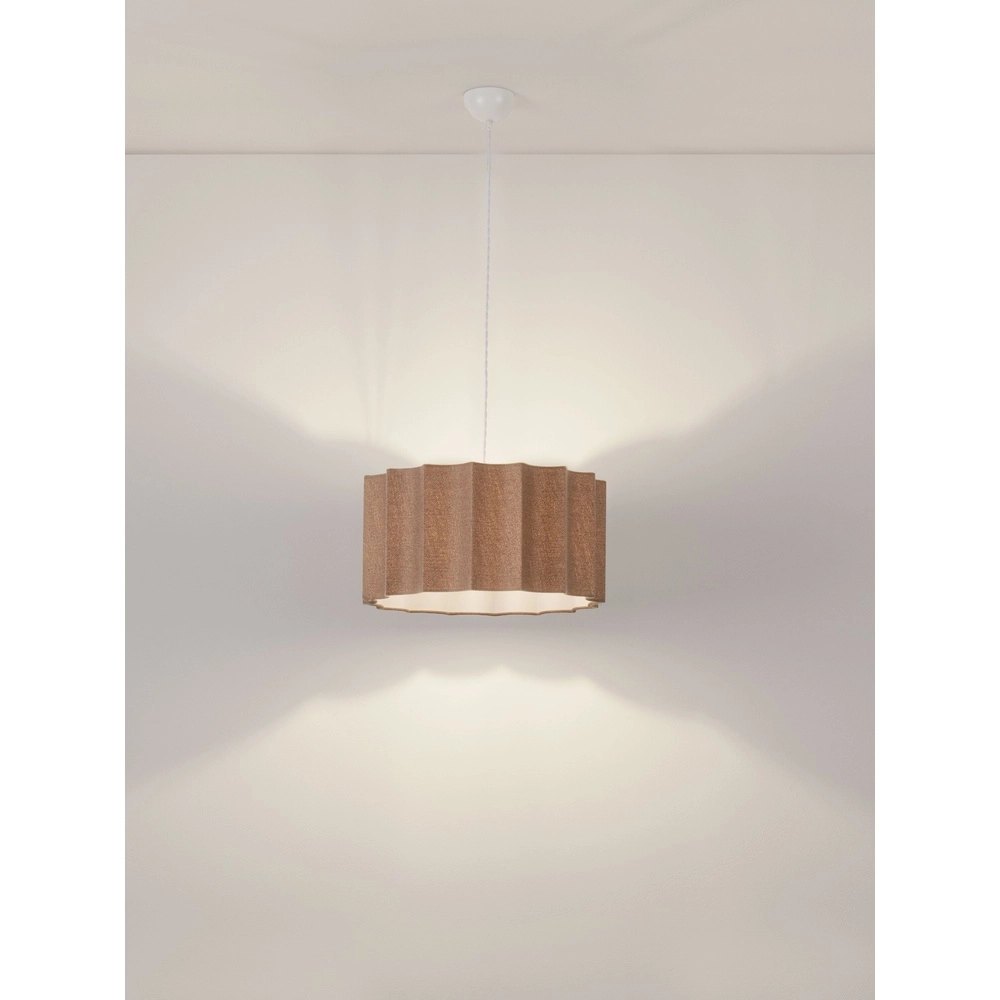 Design hanglamp Alve koffie bruin Ø 45cm Lyora 5212017493651