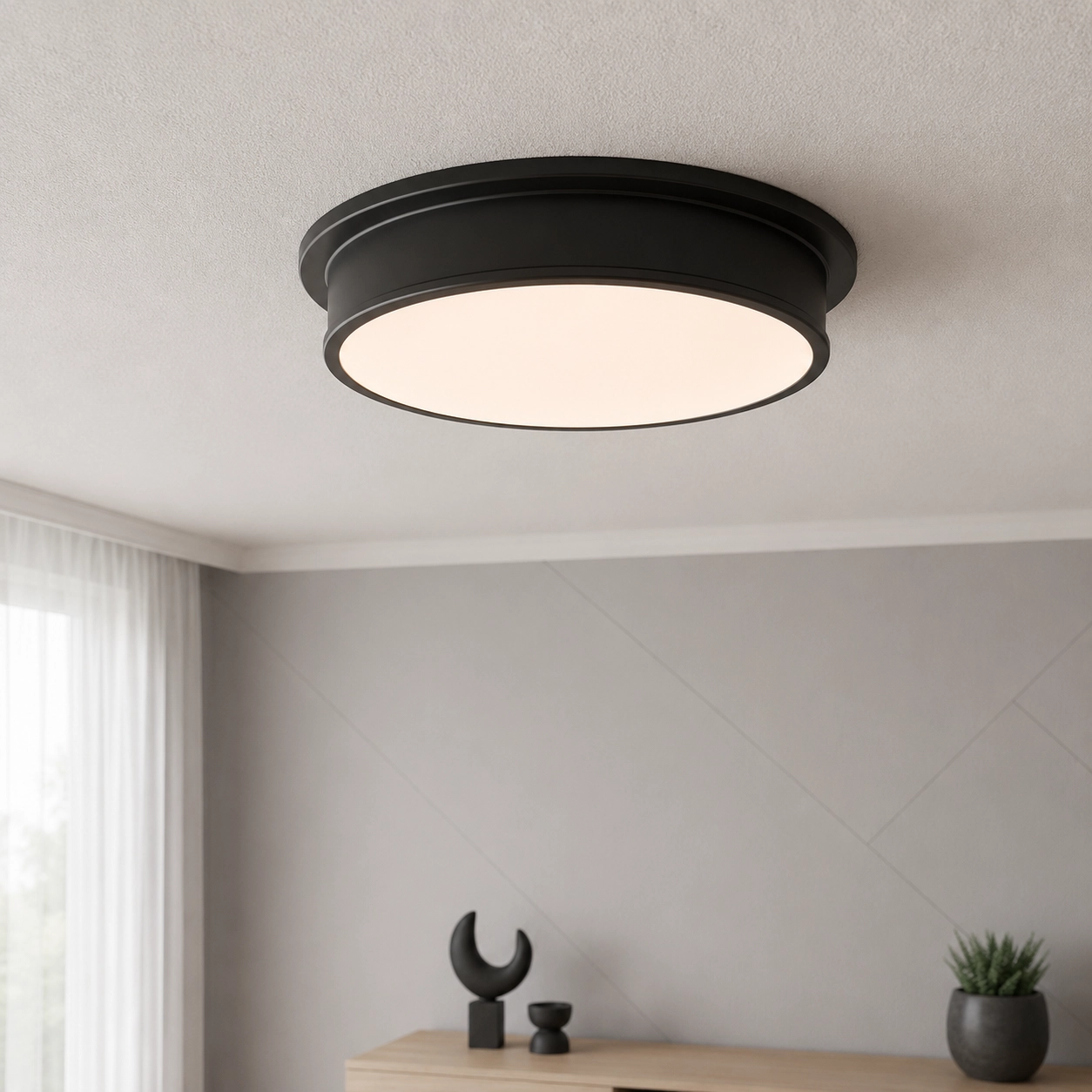 Plafondlamp Runner zwart