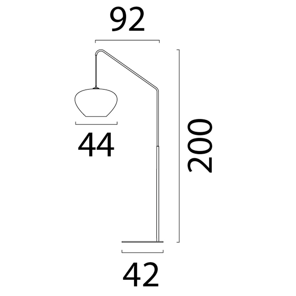 Think Paper vloerlamp Cartone cacao voet Masterlight 8718121390529