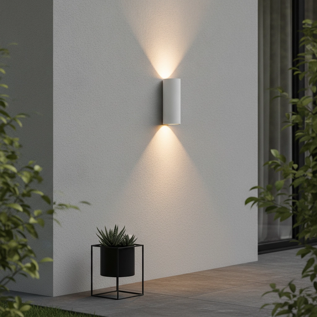 Strakke wandspot Brody 2 dim to warm wit