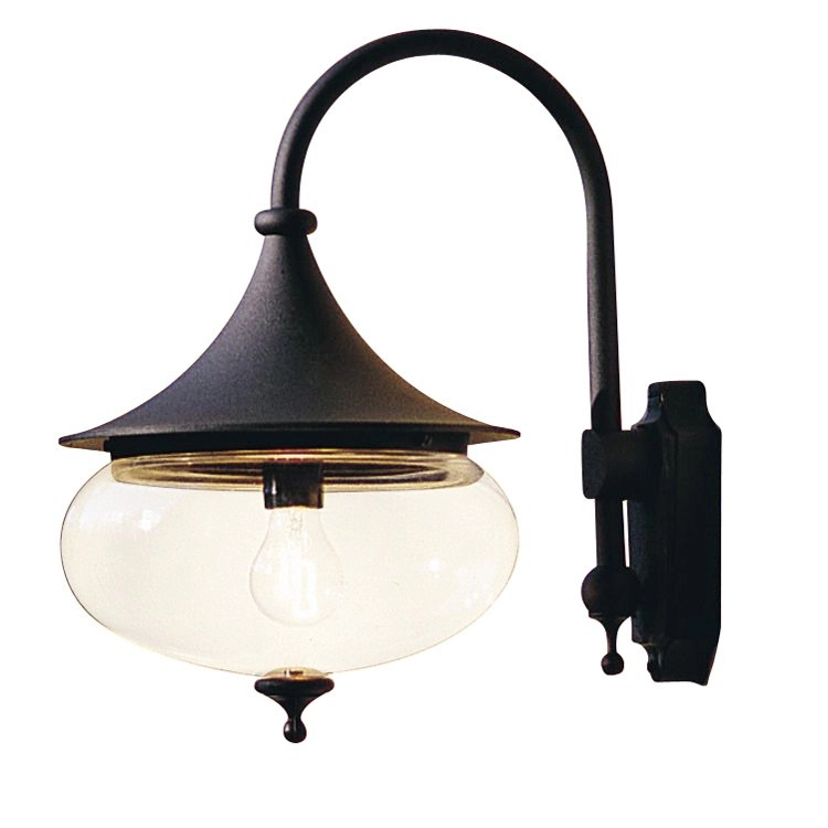 Wandlamp Libra klassiek 45cm mat zwart