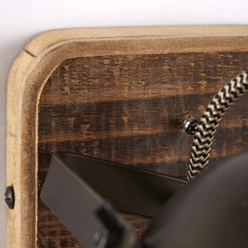 Landelijke wandspot Carmen Wood Brilliant 4004353310638