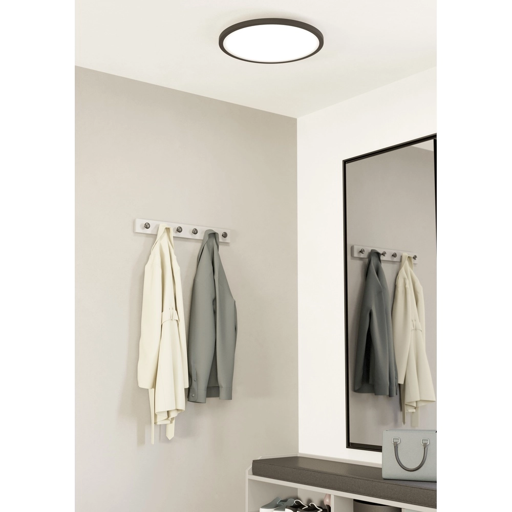 Slimme slanke plafondlamp Sarsina-Z Ø 45cm - zwart Eglo 9008606264063