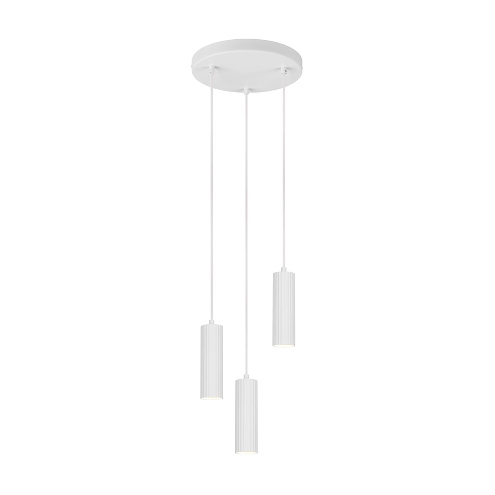 3-lichts hanglamp Soka wit