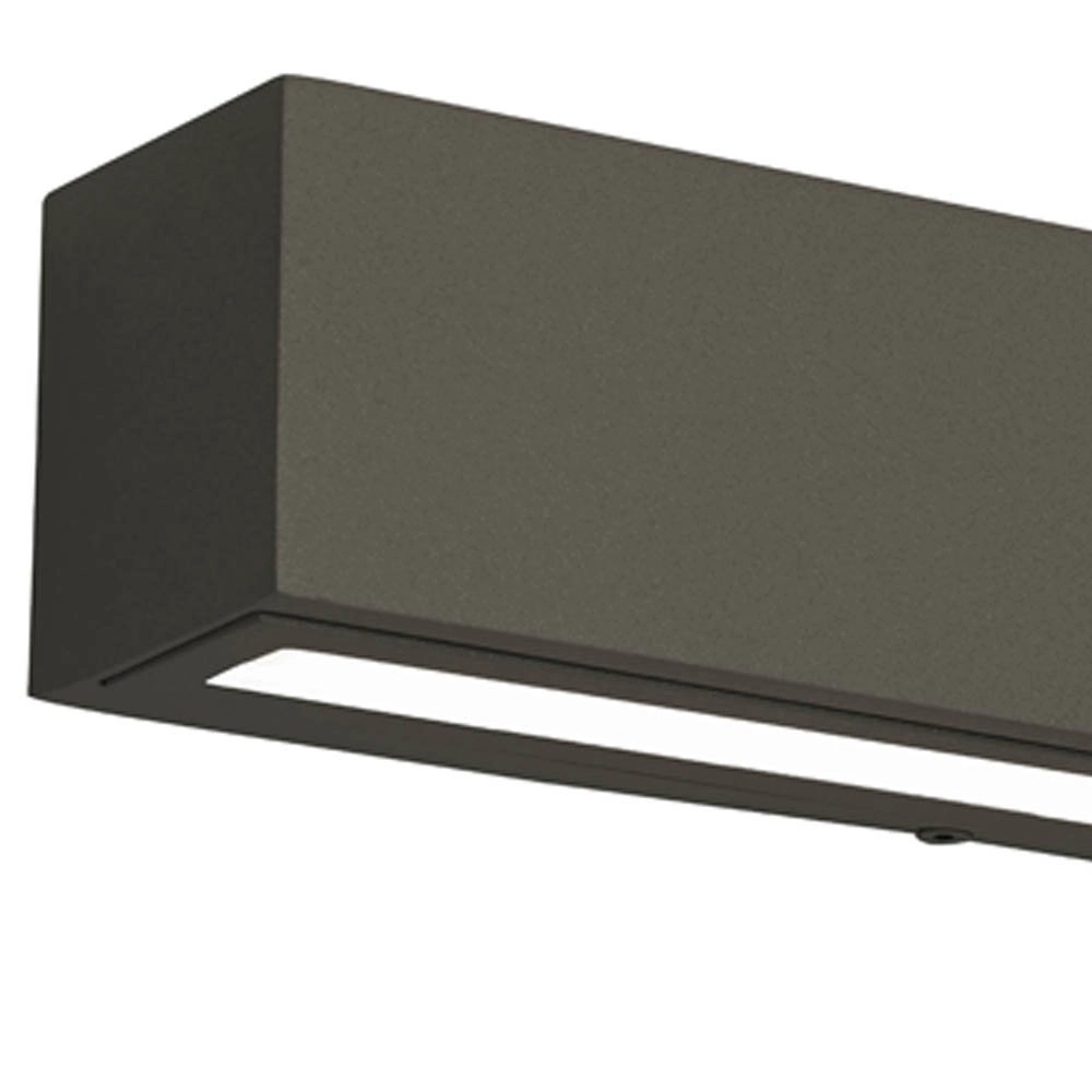 Langwerpige downlighter Spot Square Up - Down 42cm antraciet Franssen 8010789068704
