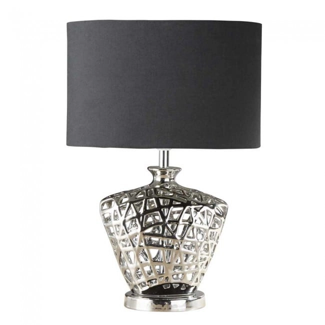 Schemerlamp Network chroom met zwart Schemerlamp Network chroom met zwart