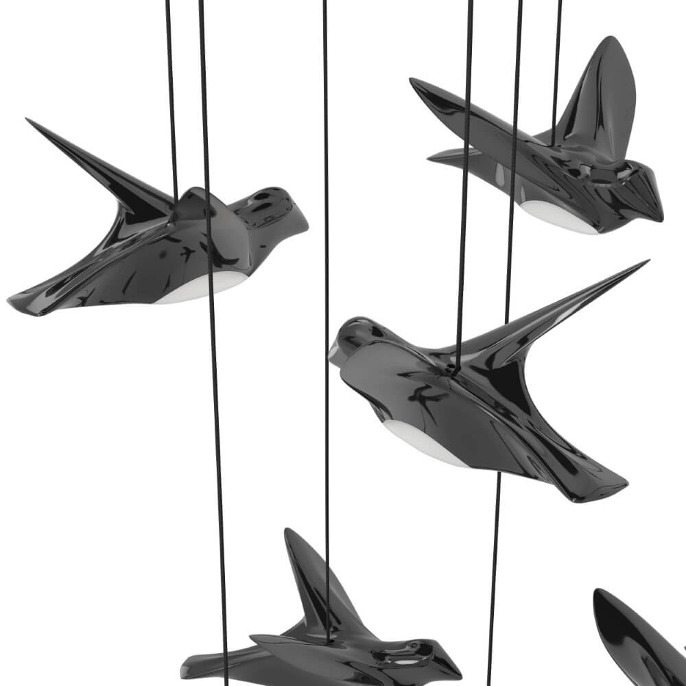Hanglamp Paratebueno rechthoekig met vogeltjes Stars of Light 9008606270651