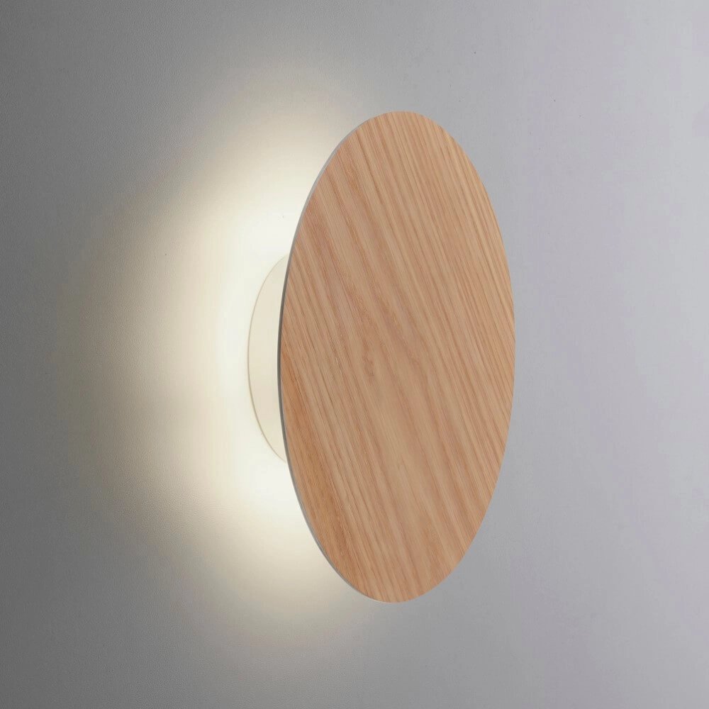 Design wandlamp Akku Puntua Ø 25cm hout Paul Neuhaus 4012248375792