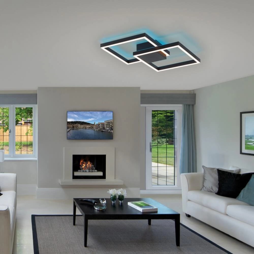 Design plafondlamp Q-Marko vierkant Paul Neuhaus 4012248366622